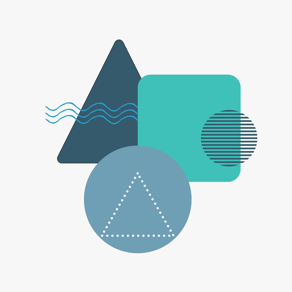 A Basic Exploration of Geometric Forms in Flat Design