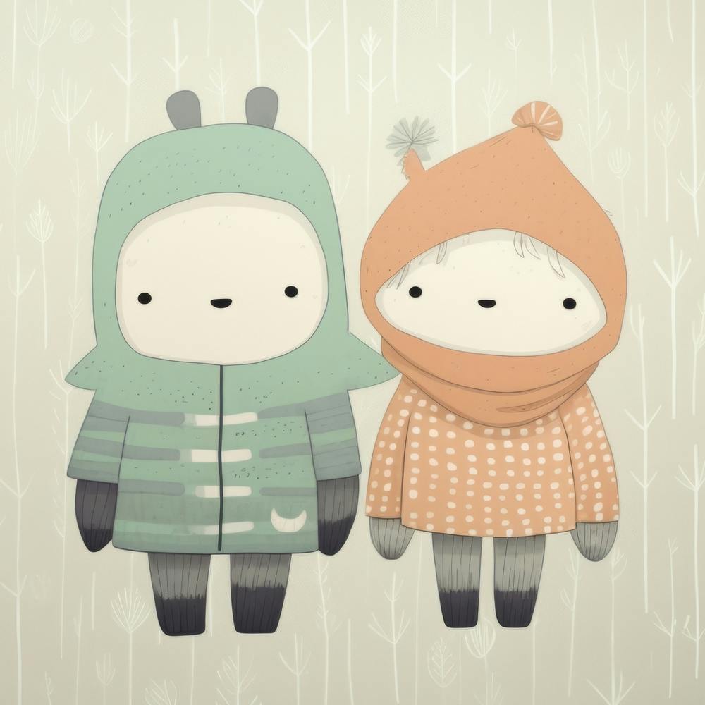 Cute Couple In Winter Clothes