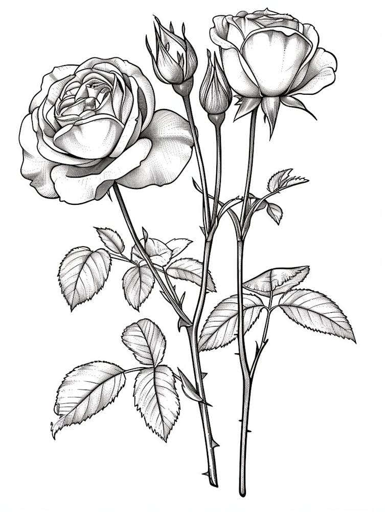 Roses Sketch 42