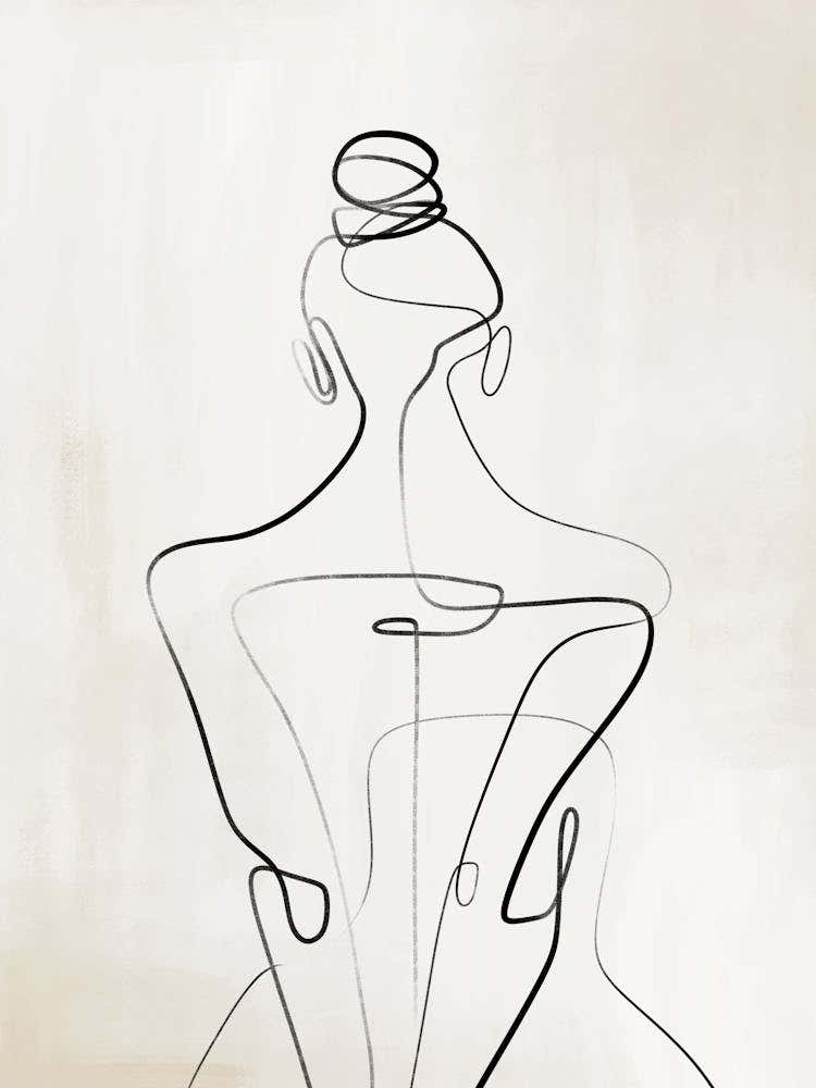 Female One Line Drawing 2
