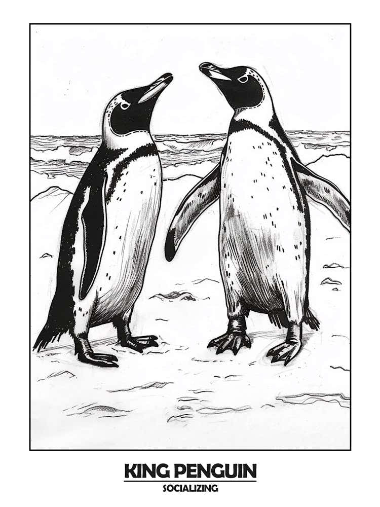 Penguin Socializing Poster 4