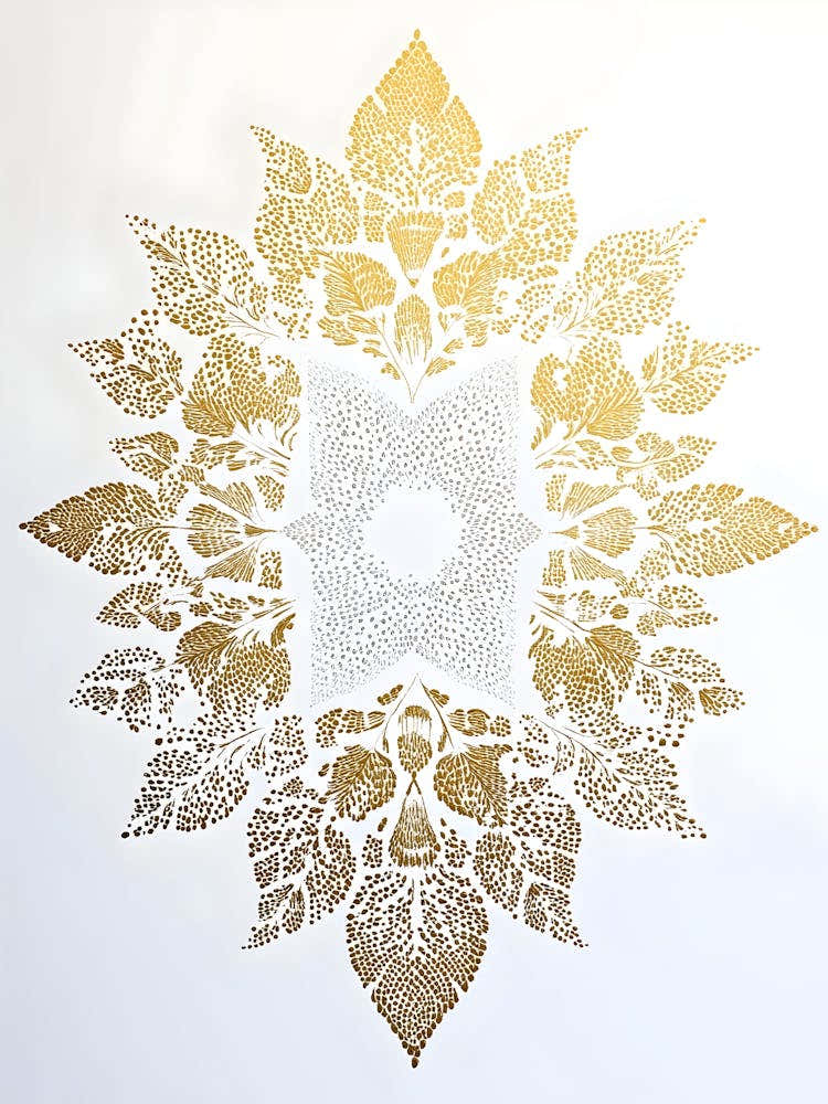 Gold Leaf Mandala 1