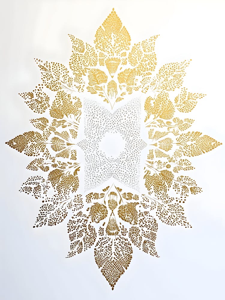 Gold Leaf Mandala 1