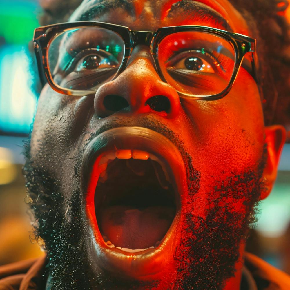 Black Man With Glasses