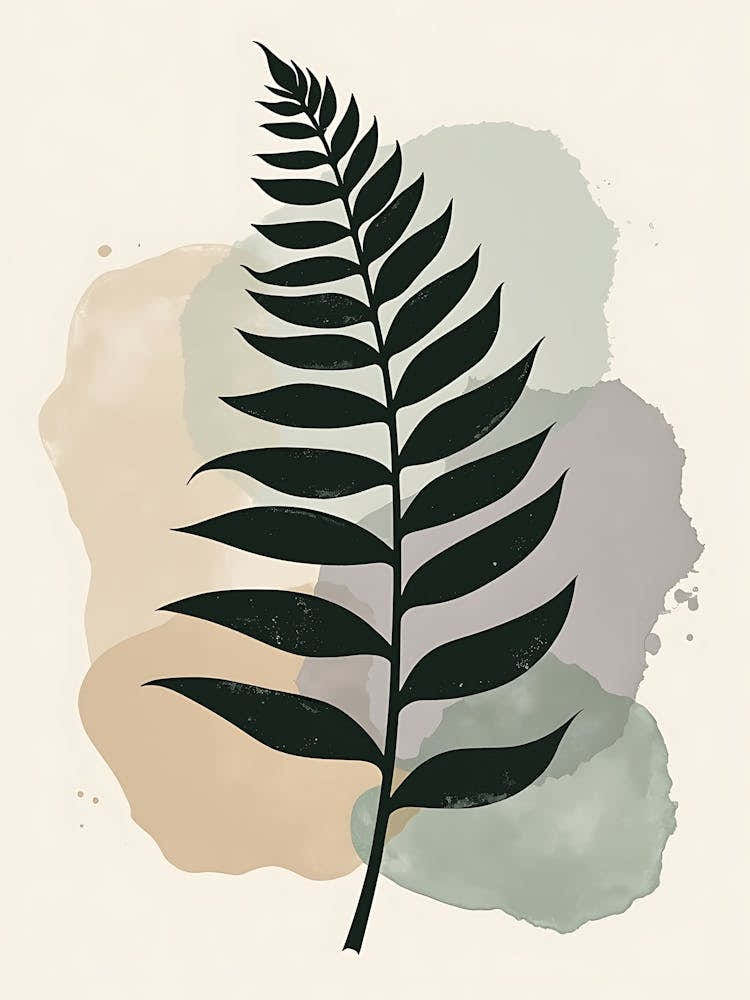 Botanical Harmony in Warm Earthy Shades