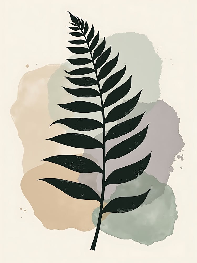 Botanical Harmony in Warm Earthy Shades