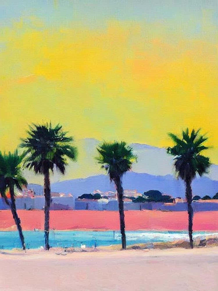 Playa De Muro, Mallorca, Spain Bright Abstract