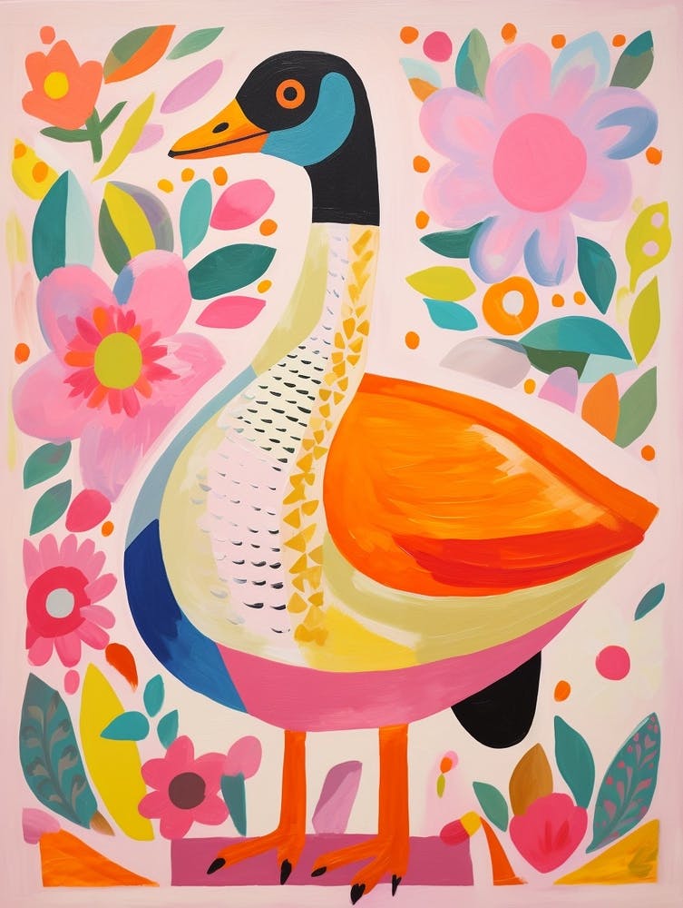 Pink Scandi Goose 5