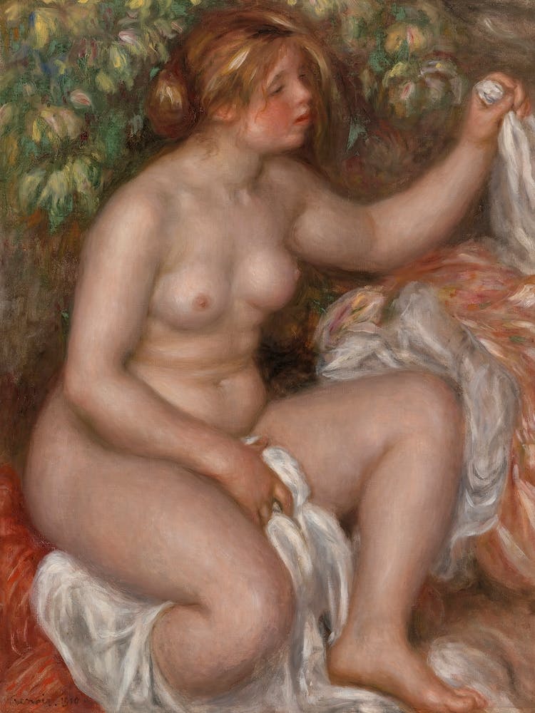 After The Bath, Pierre Auguste Renoir