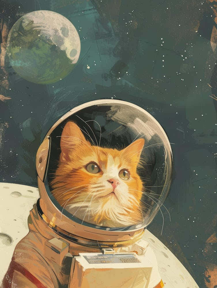 Astronaut Cat 2