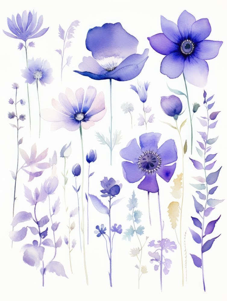 Watercolor Flowers 8