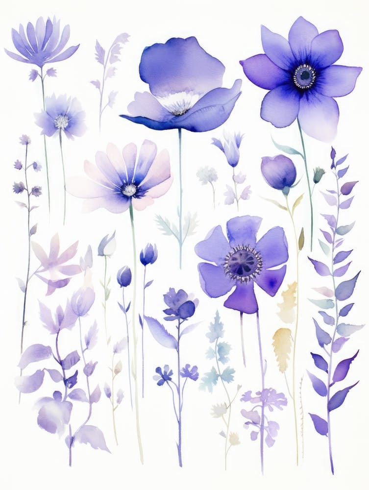 Watercolor Flowers 8