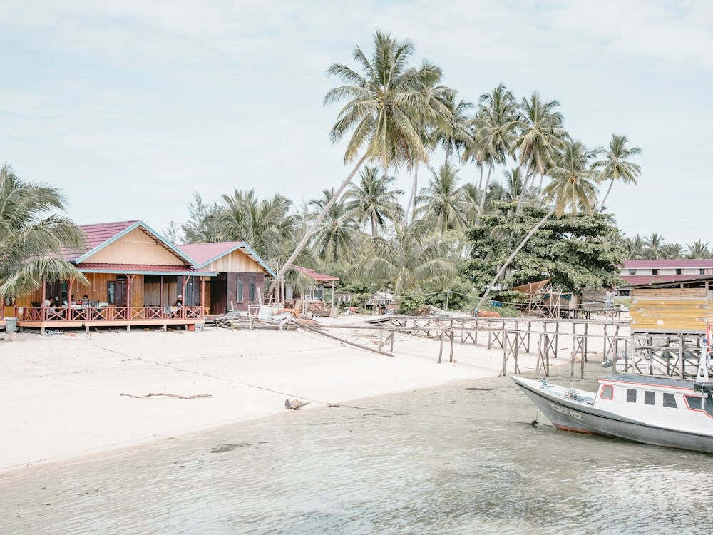 On A Tropical Beach In Indonesia