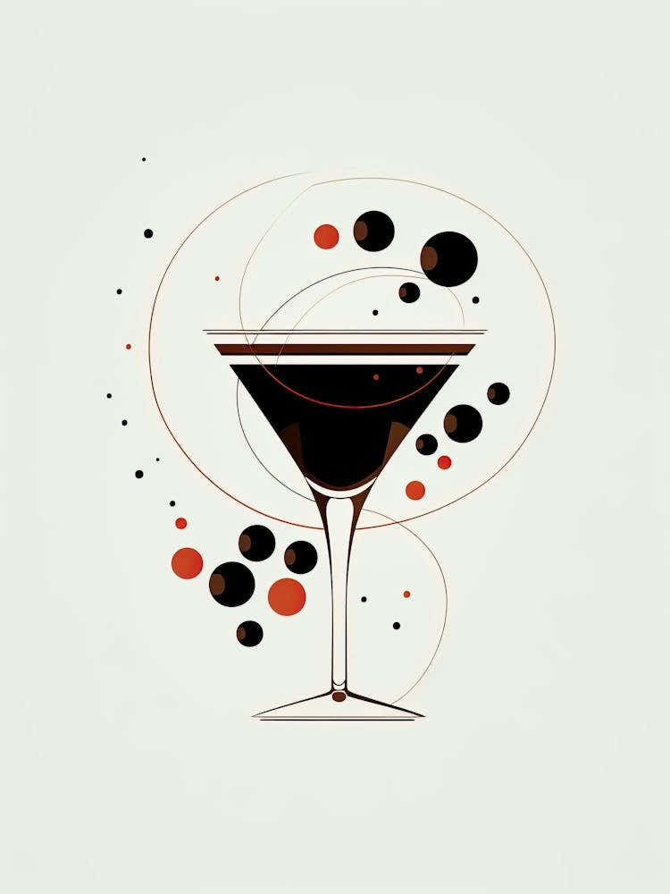 Mid Century Modern Espresso Martini Floral Infusion Cocktail 8