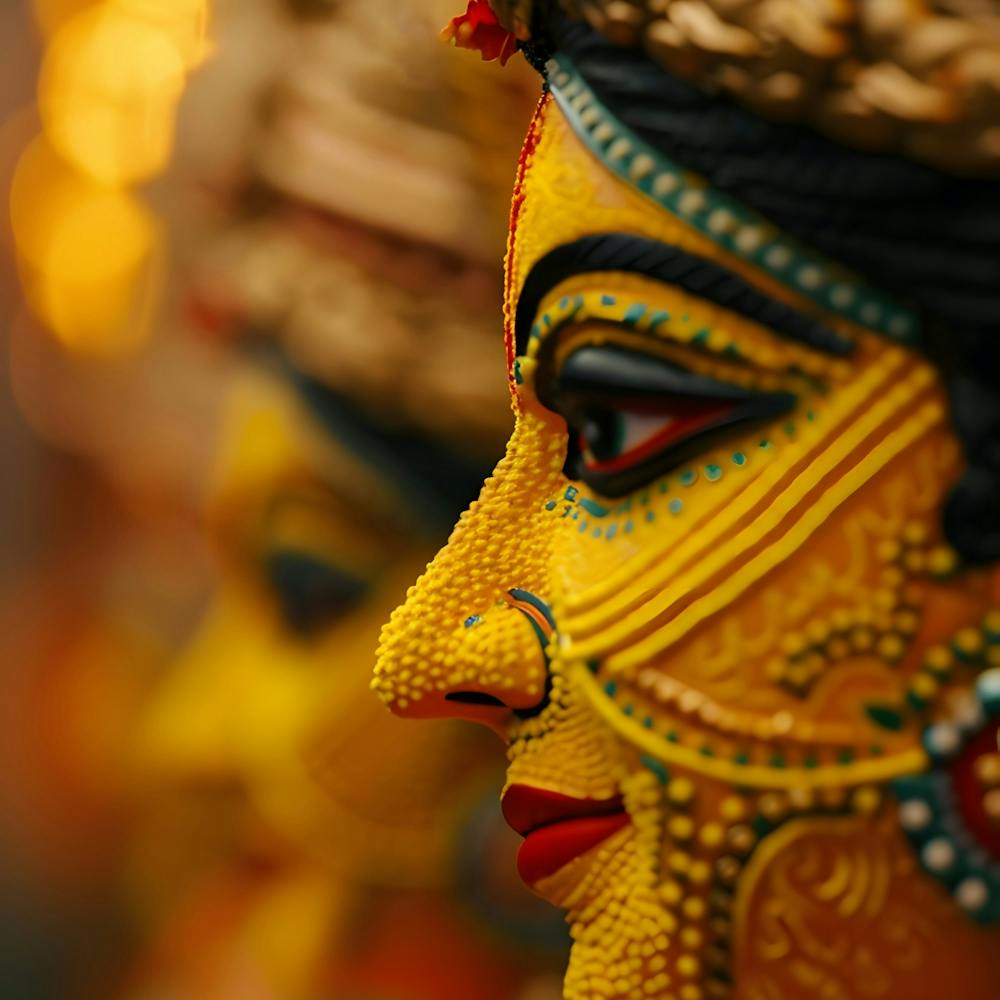 Portrait Of Hindu Goddess