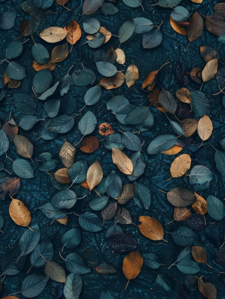 Autumn Leaves On Water