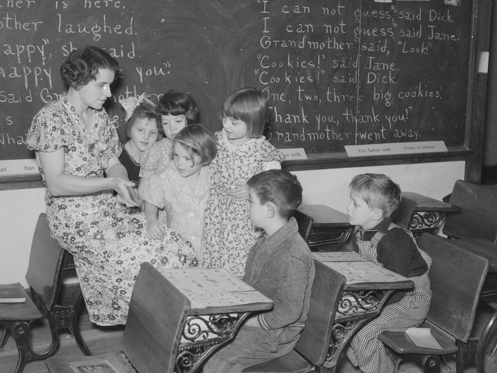 Education In Rural School, Williams County, North Dakota By Russell Lee