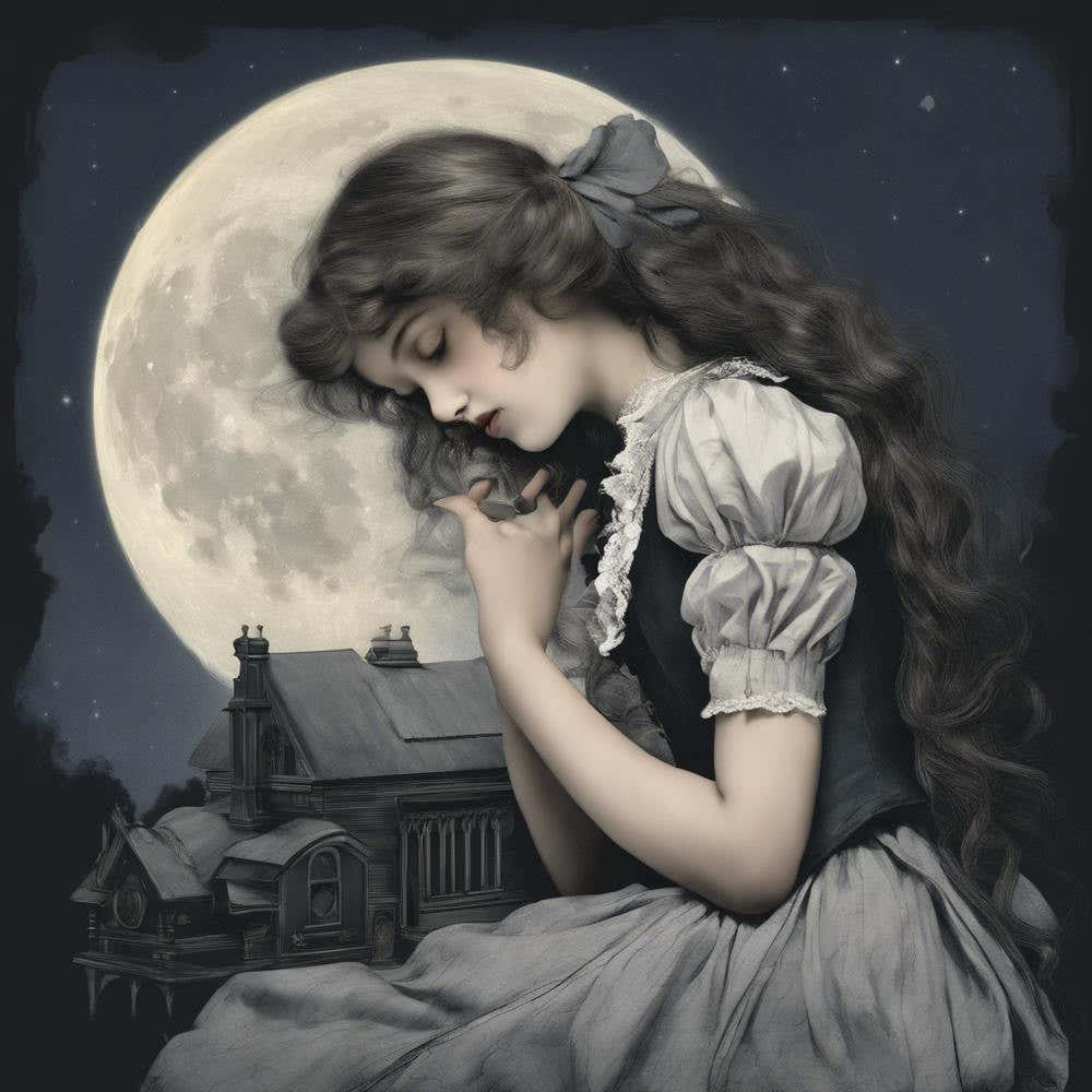 407729 Victorian Girl Under The Moon Xl 1024 V1 0
