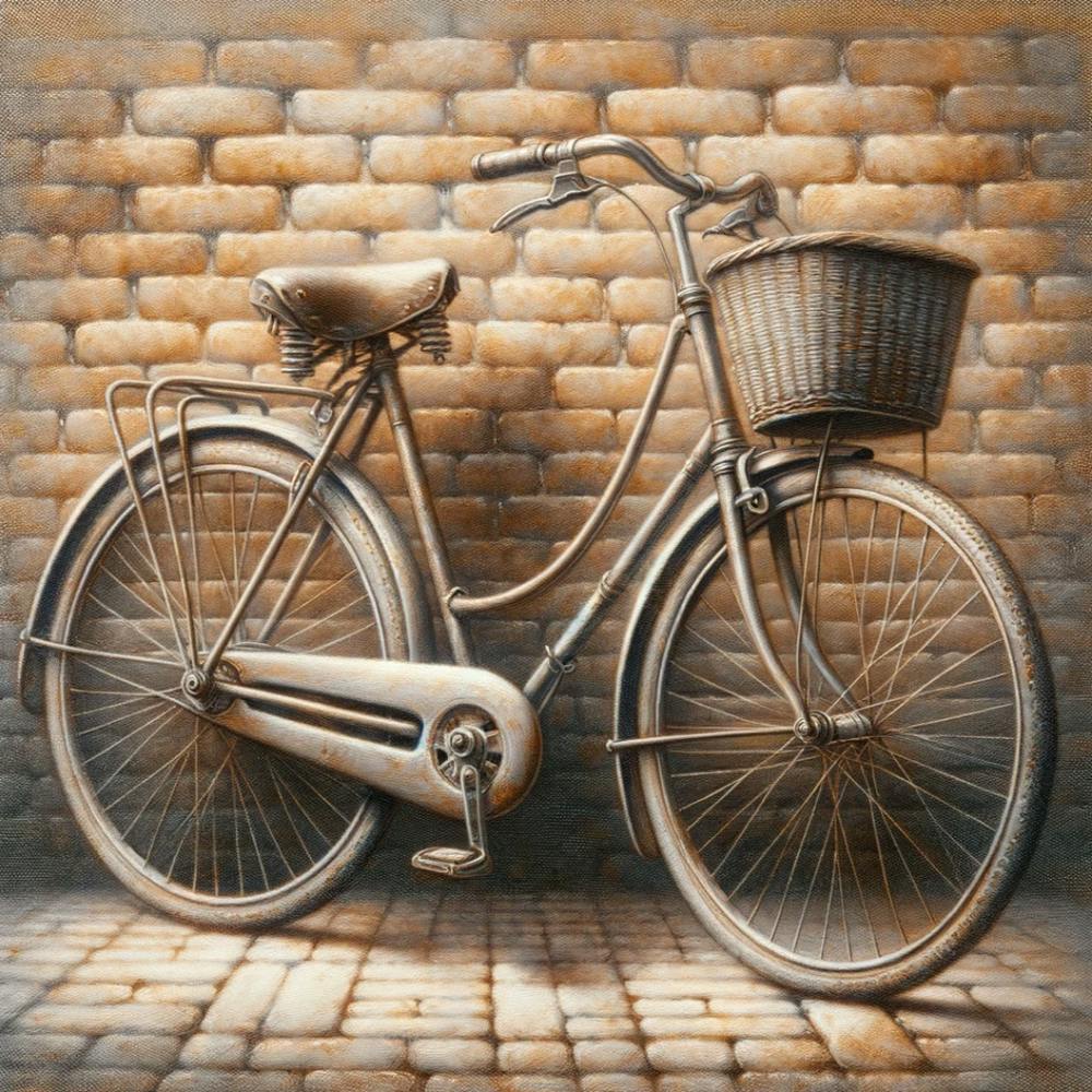 Old Bike - Van Gogh Wall Art