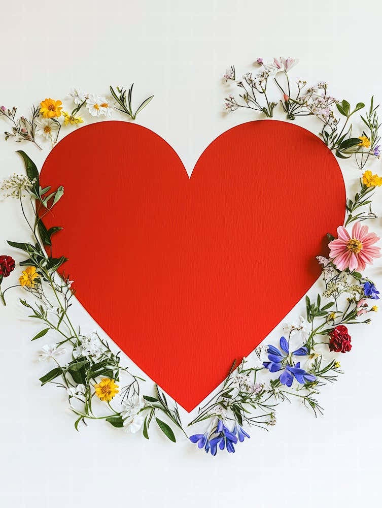 Heart With Flowers 9