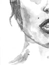 Monochrome Watercolor Art Prints