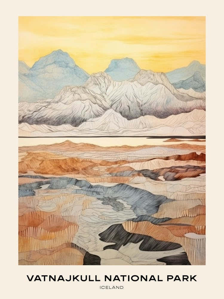 Vatnajkull National Park Iceland 4 Poster