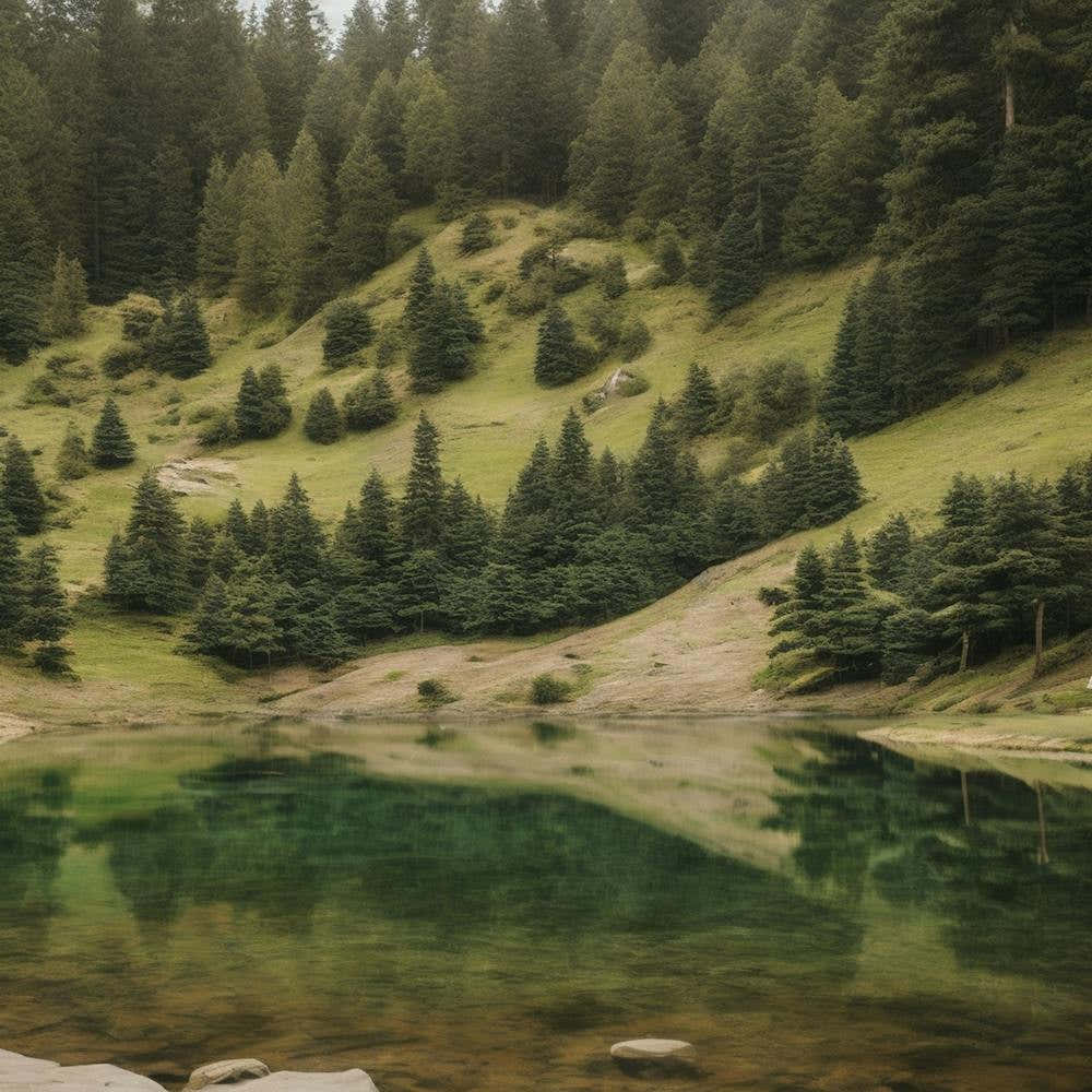 Lake In The Mountains 1