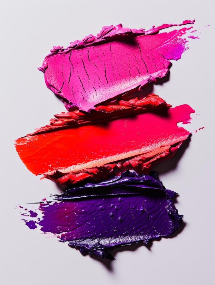 Lipsticks On A White Background