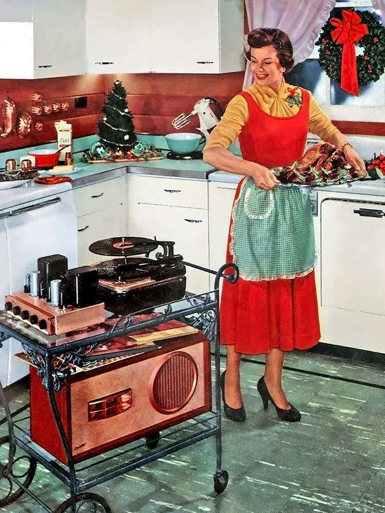 New Record Player On A Kitchen For Christmas