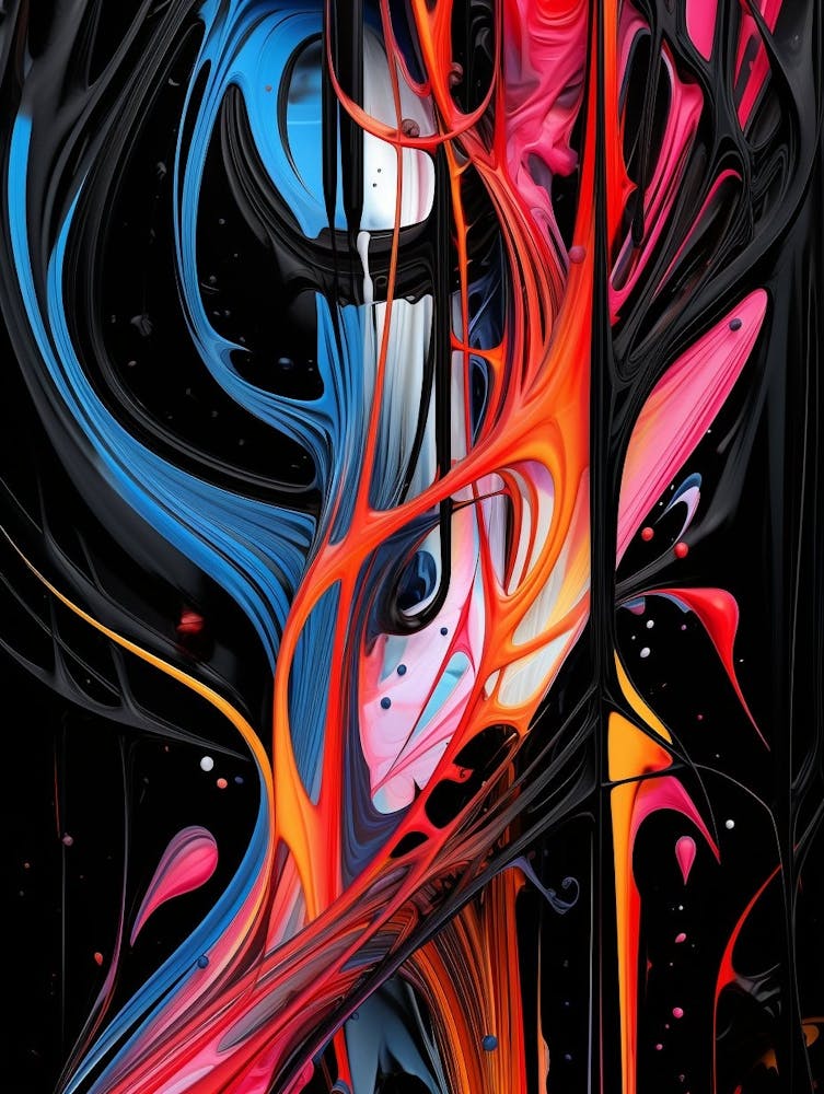 Neon Dreams Abstract 2