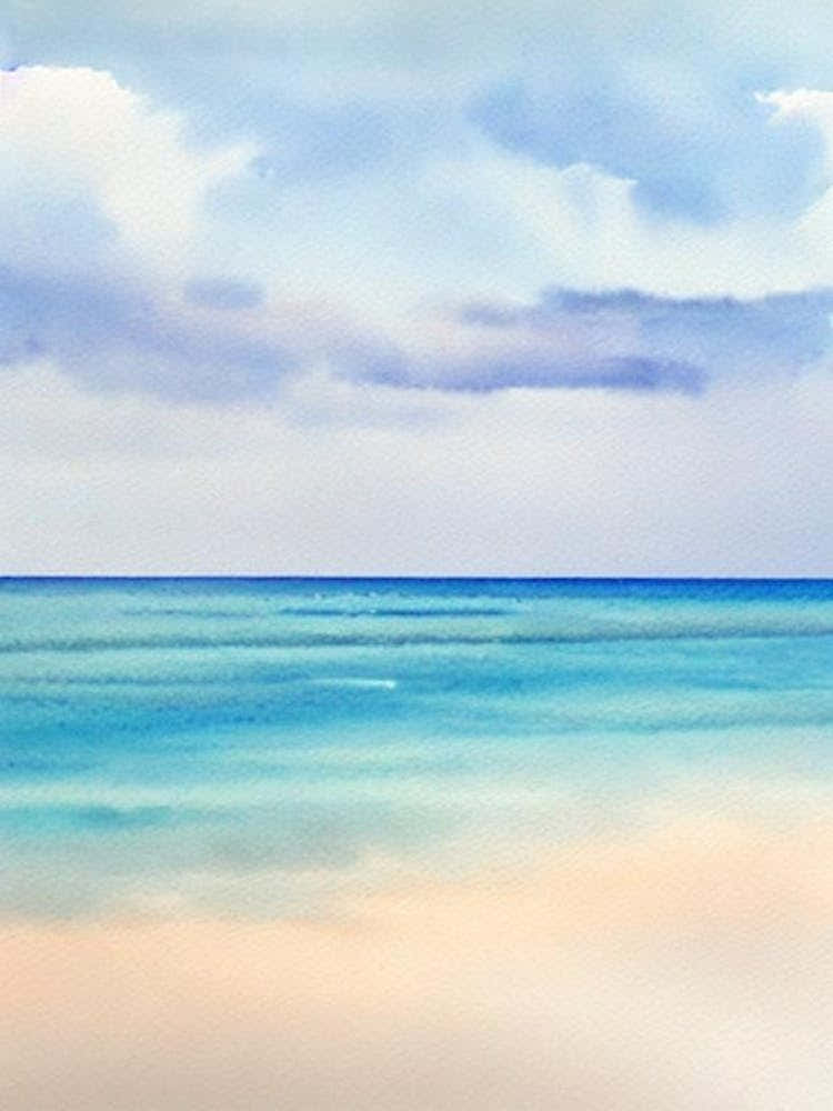 Eagle Beach 2, Aruba Watercolour