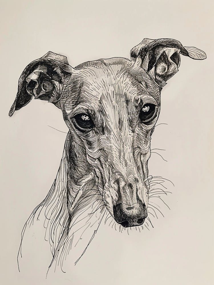 Greyhound Line Sketch 1