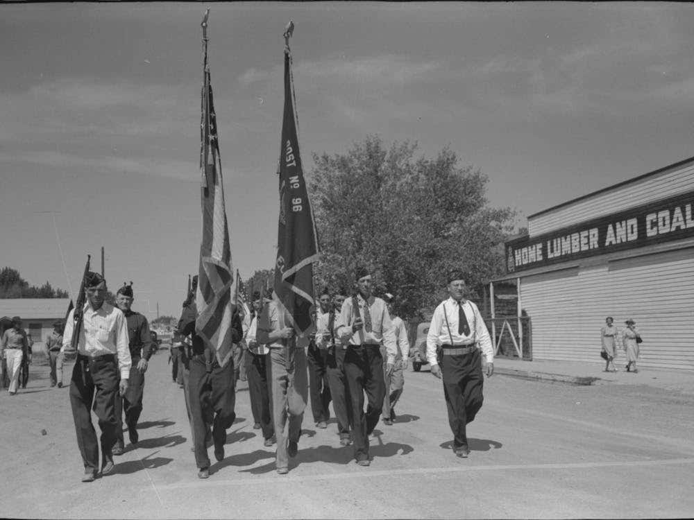 Untitled Photo, Possibly Related To Legionaries Parade On The Fourth Of July At Vale, Oregon By Russell Lee
