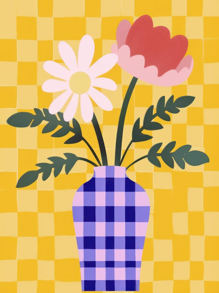 Wild Flowers Blue Tones In Vase 7