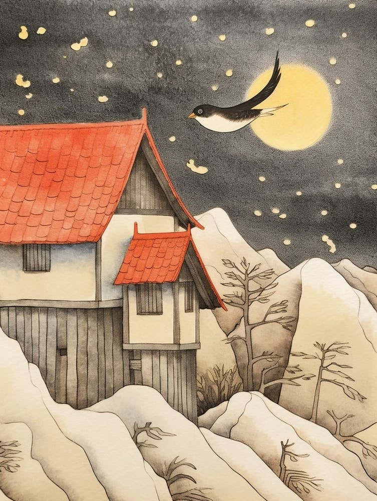 Bird Illustration Chimney Swift 2