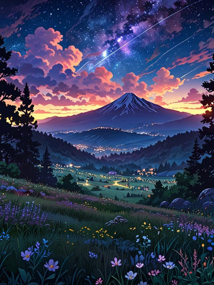 Night Sky Anime aesthetic 45