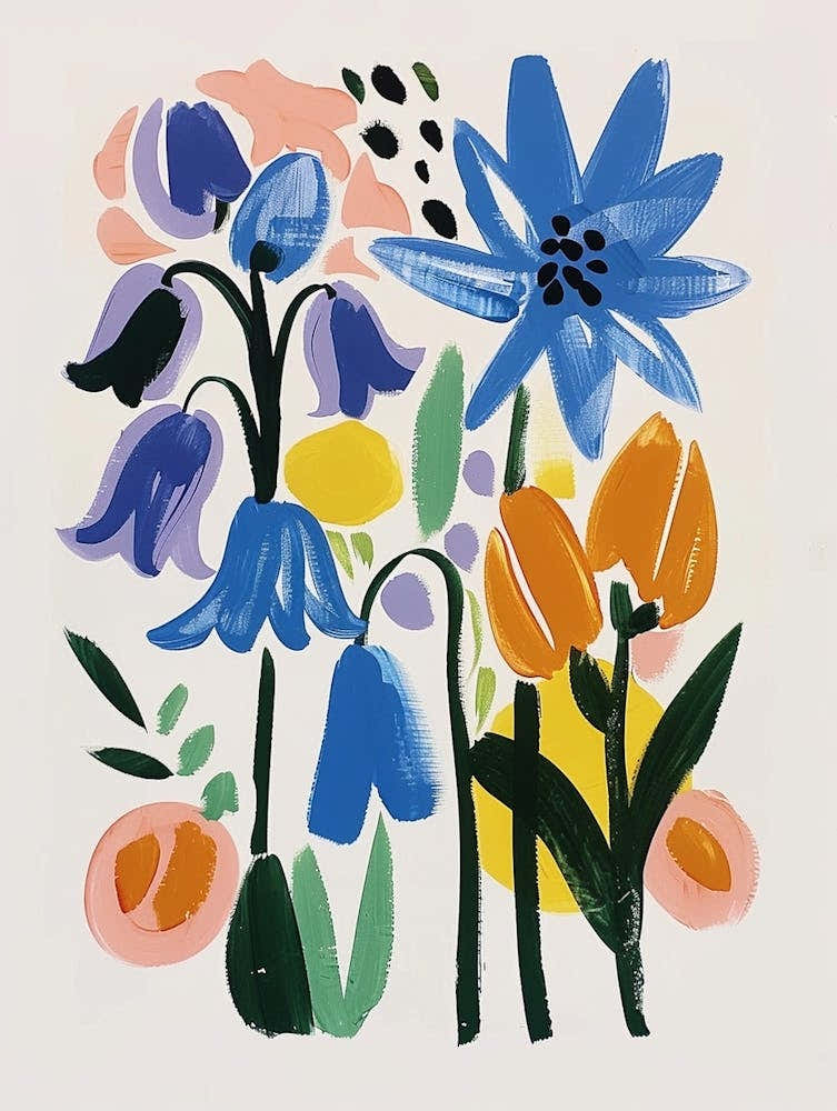 Painted Florals Bluebell 3