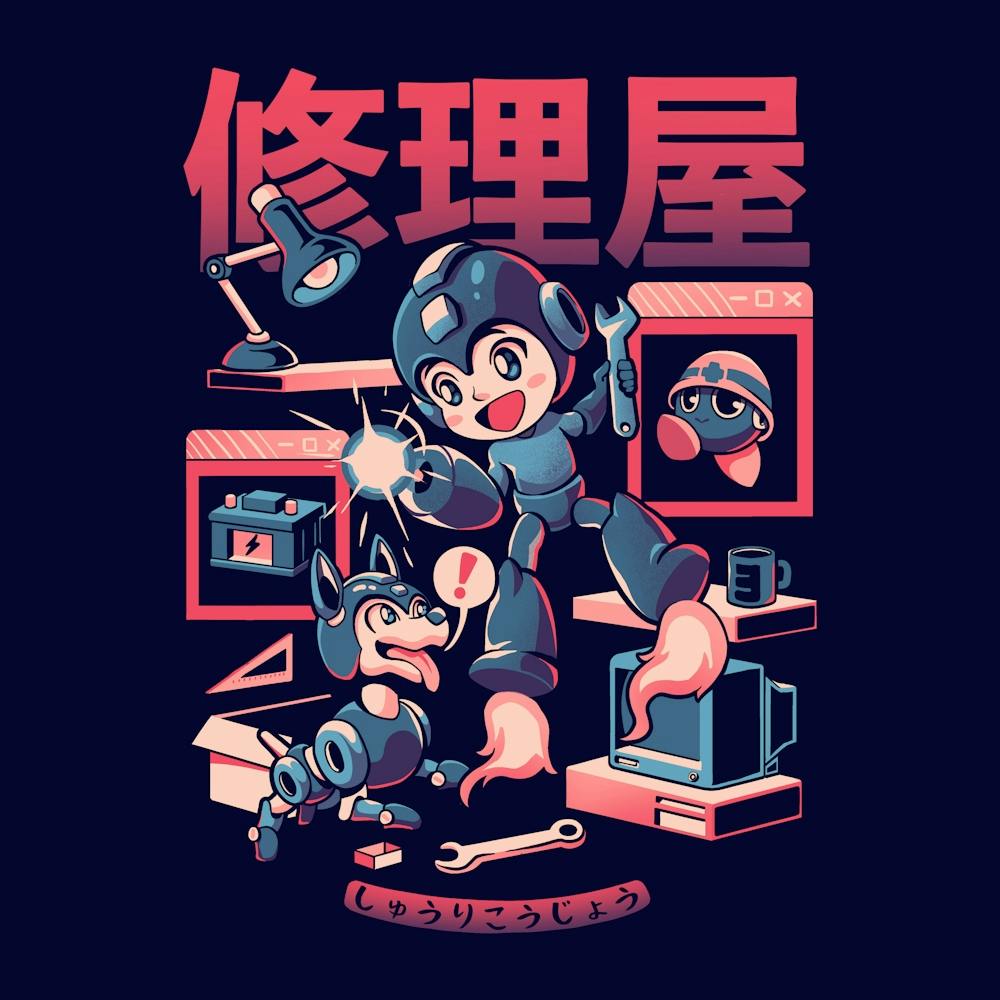 Mega Workshop - Geek Cute Retro Video Game Robot Dog Gift