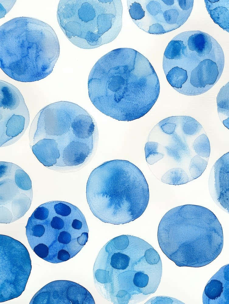 Blue Watercolor Pattern