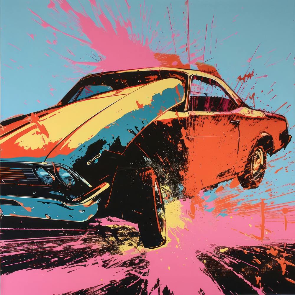 Car Crash Pop Art 4