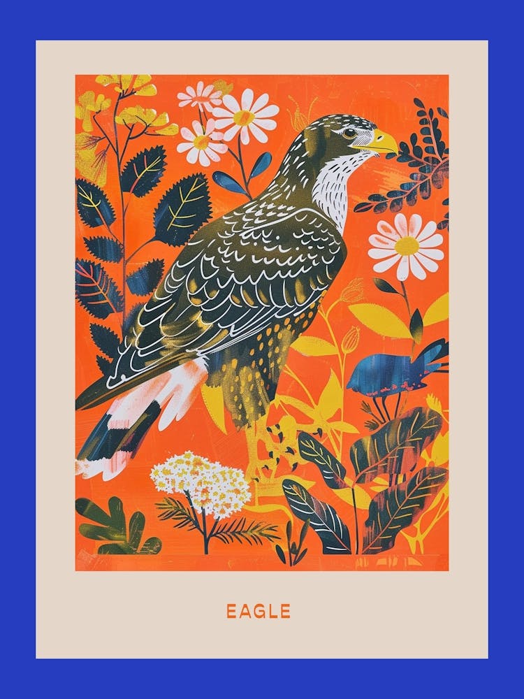 Spring Birds Poster Eagle 1