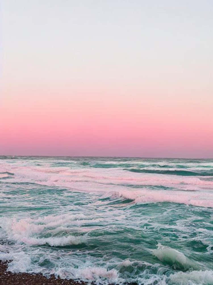 Kennebunk Beach, Maine Pink Photography 2