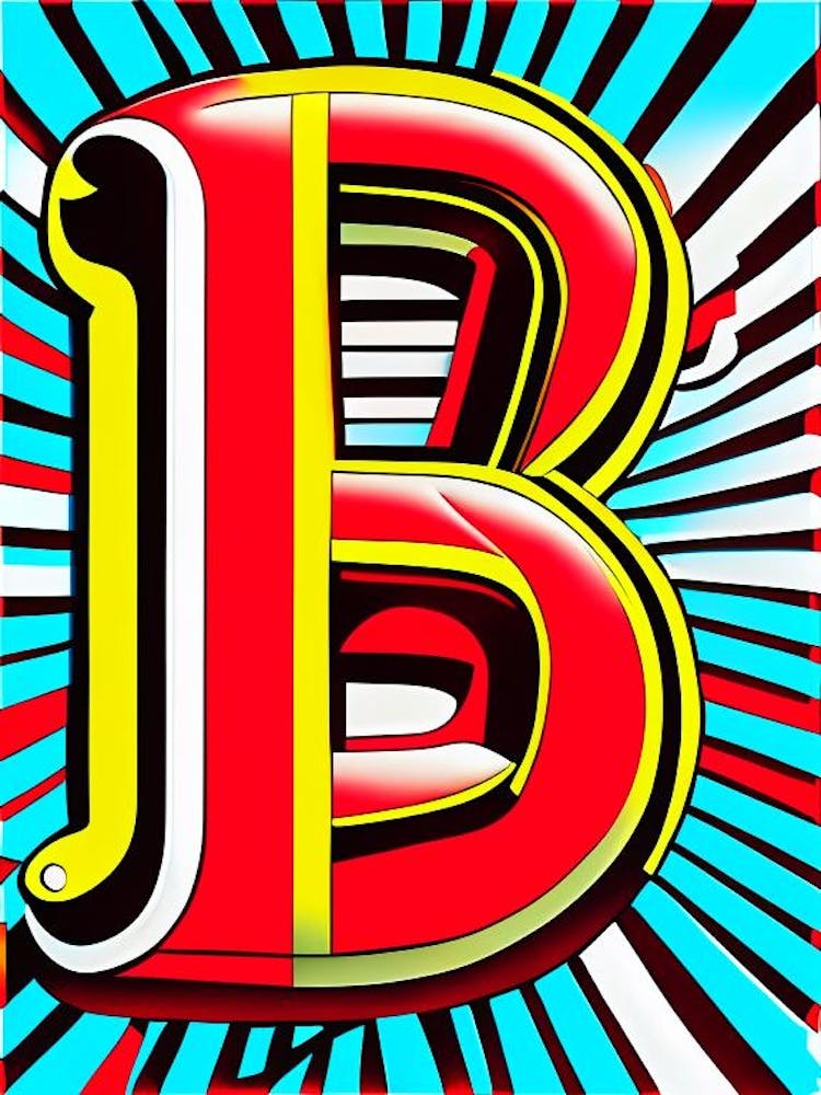 B, Letter, Alphabet Comic 9