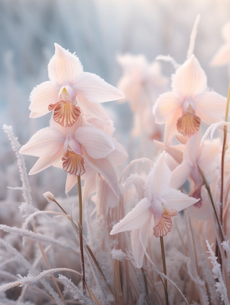 Frosty Botanical Orchid 2