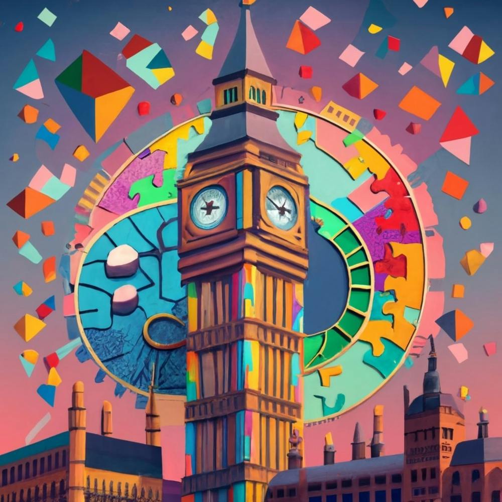 Big Ben Clock Likeness Puzzle Mosaic