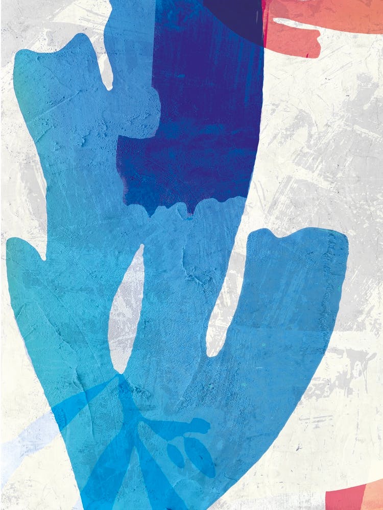 Blue Plant Coral Print