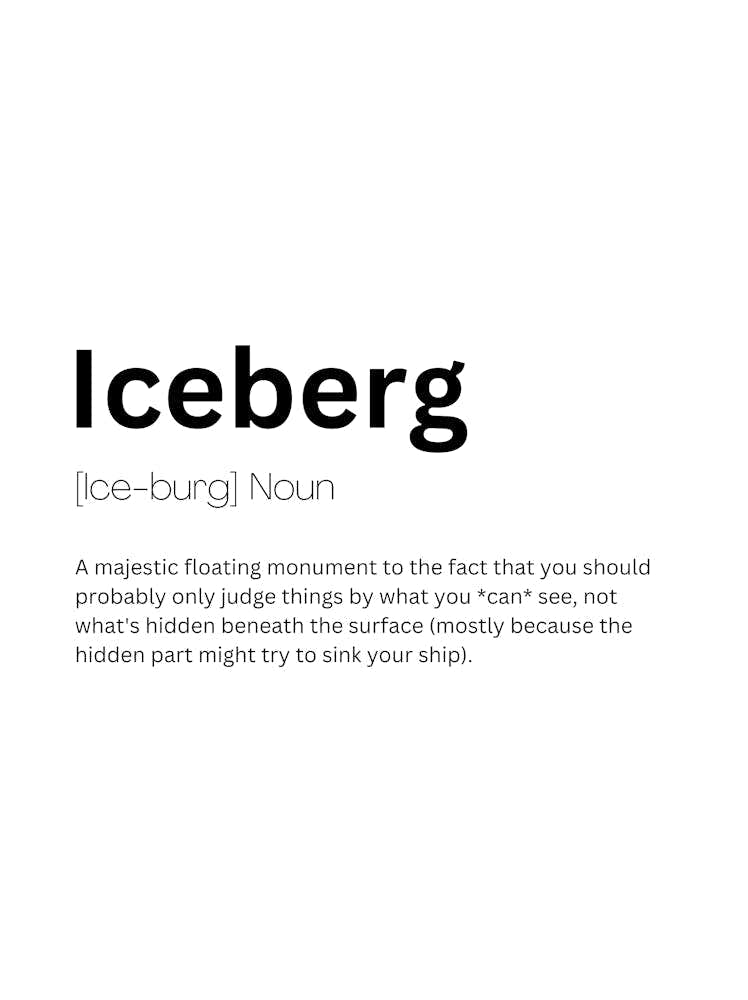 Iceberg Definition Meaning