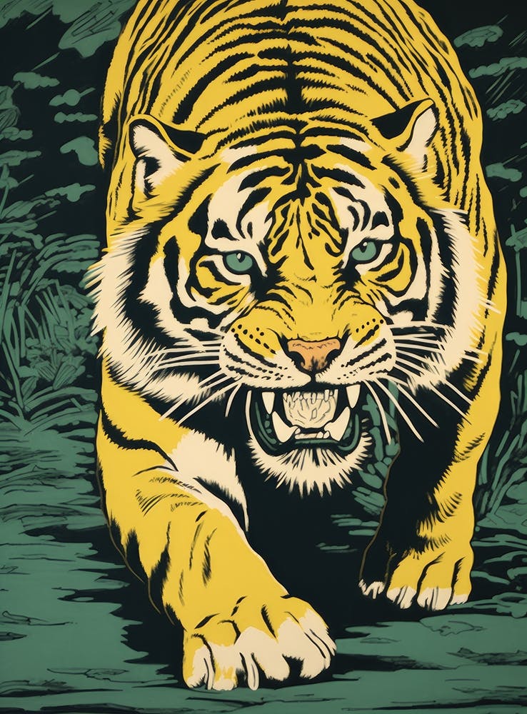 Tiger In The Jungle 33