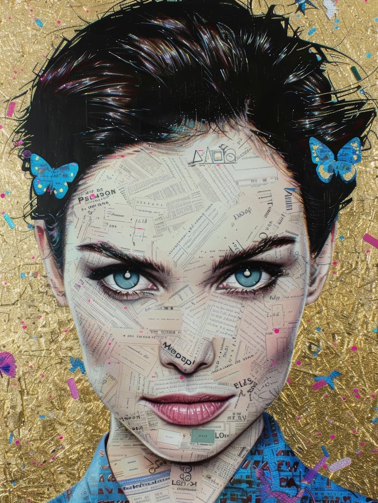 'A Woman With Butterflies'