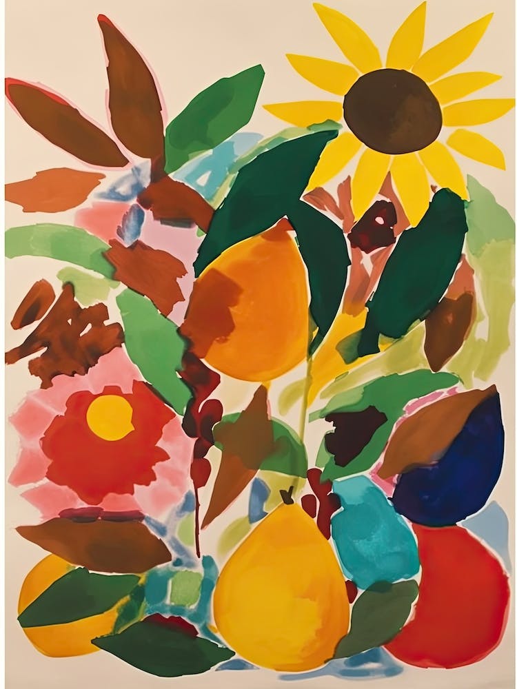 Sunflowers Flower Illustration 4